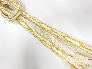 正絹　撚り房　手組帯締め